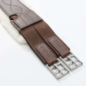 Kavalkade Vielseitigkeitsgurt Casper Oiled Leather Kunstfell mit Gummizug Braun/Natural