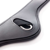 Kavalkade Dressurgurt Atlas Oiled Leather mit Gummizug Schwarz