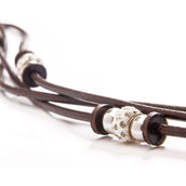 Kavalkade Stirnriemen Grace Braun/Weiß