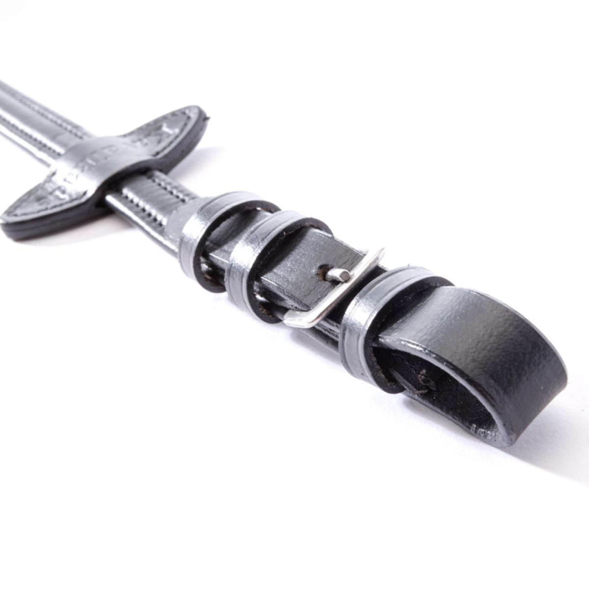 Kavalkade Softleder-Zügel Schwarz