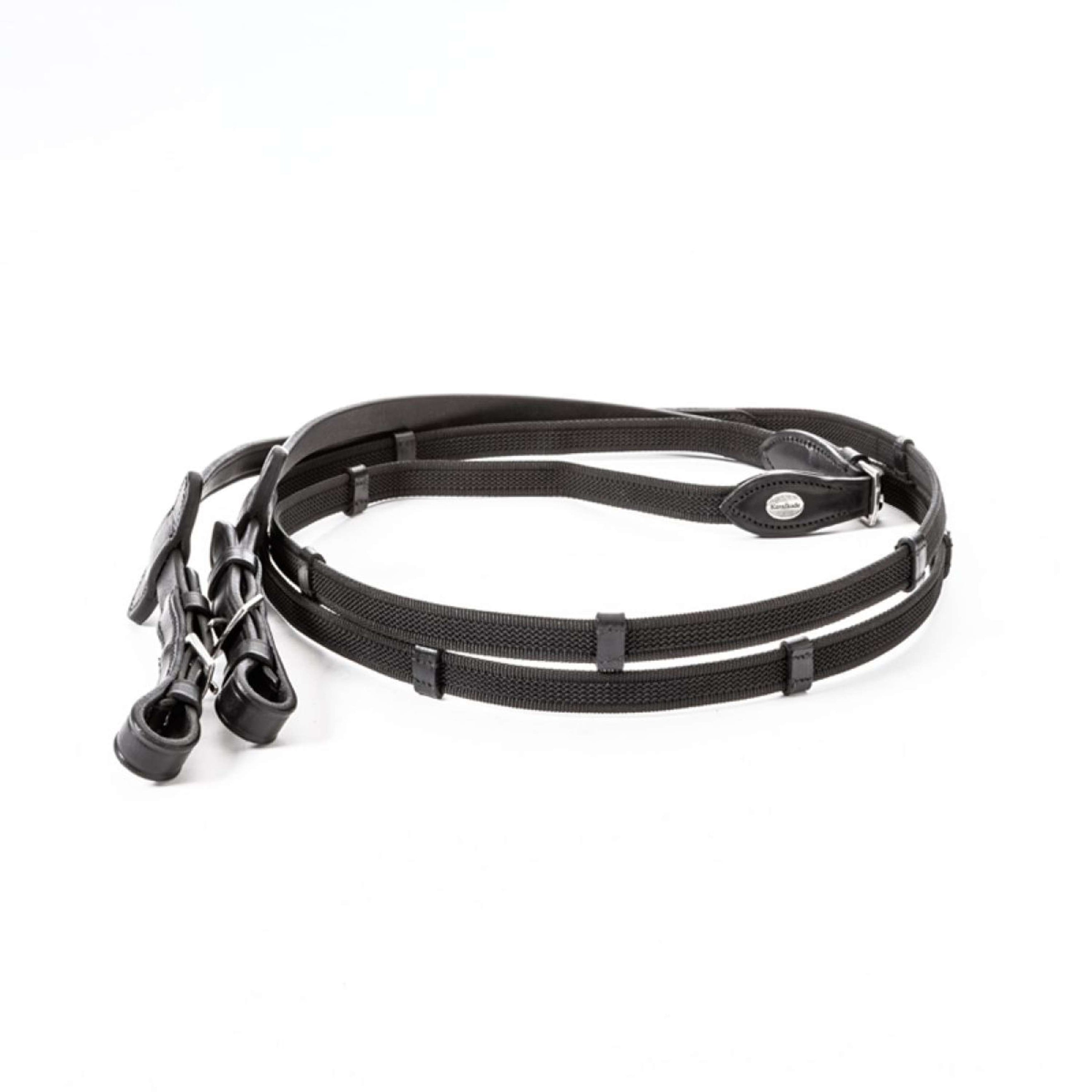 Kavalkade Zügel mit Stops 16mm Schwarz