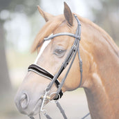 Kavalkade Nasenriemen Antonia Schwarz/Weiß Lack