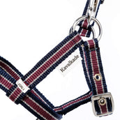 Kavalkade Halfter Foal/Yearling Marineblau/Bordeaux/Silber