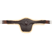 Kavalkade Sattelgurt Excellence mit Lammfell Braun