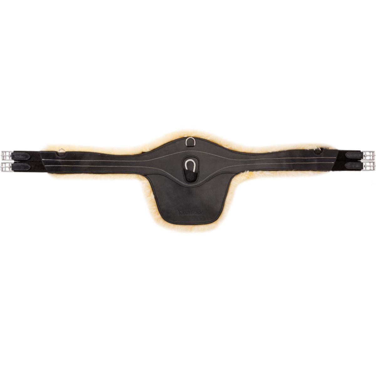 Kavalkade Sattelgurt Excellence mit Lammfell Schwarz