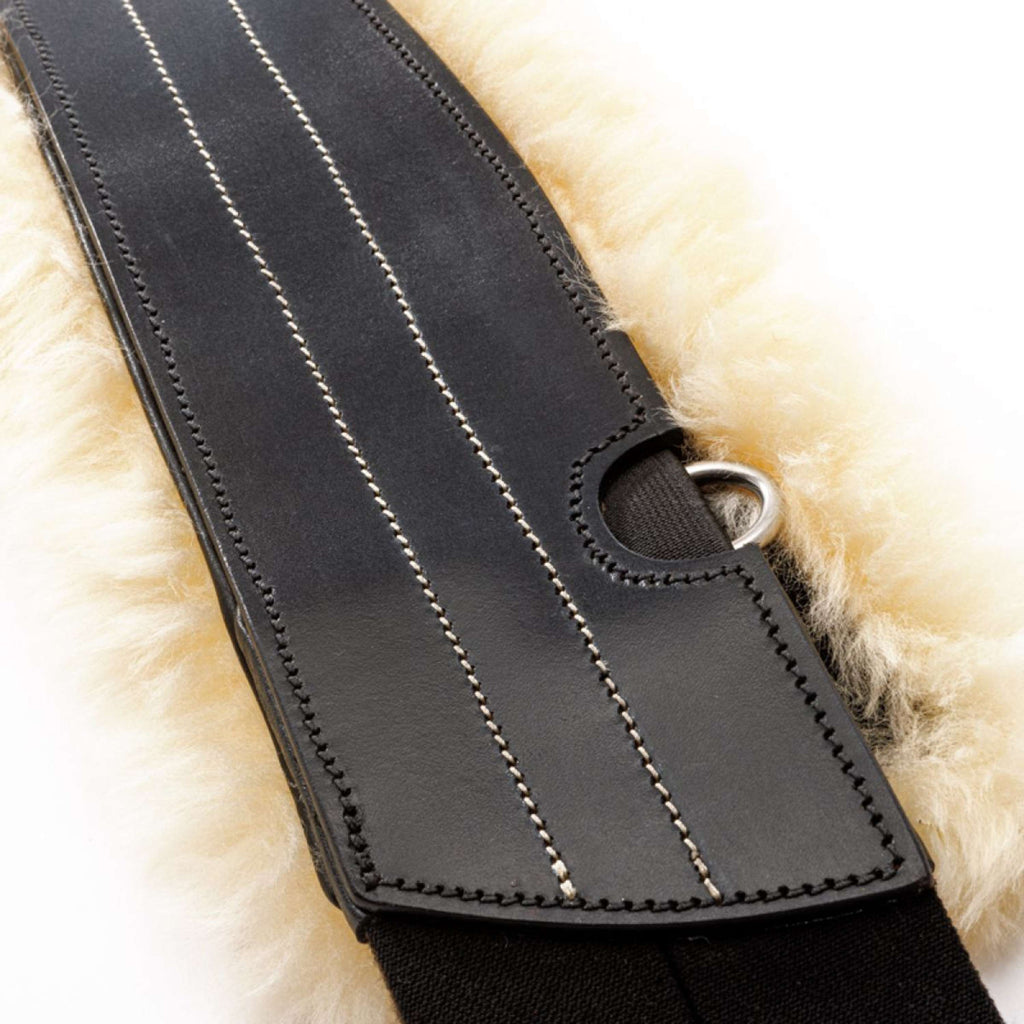 Kavalkade Sattelgurt Excellence mit Lammfell Schwarz
