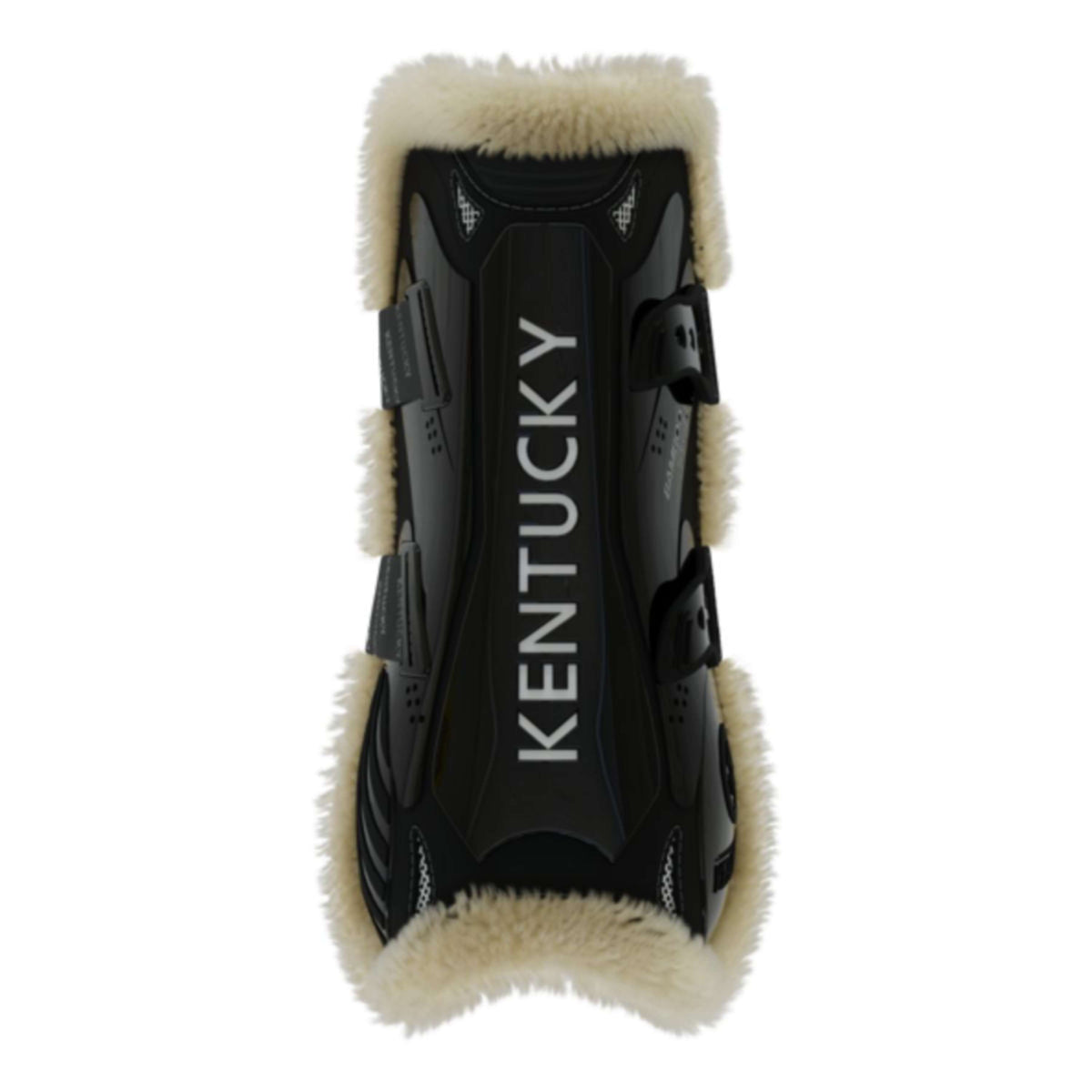 Kentucky Horsewear Sehnenschutz Bamboo Elastic Vegan Sheepskin Schwarz