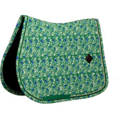 Kentucky Schabracke Velvet Paisley Garden Springen Grün/Navy