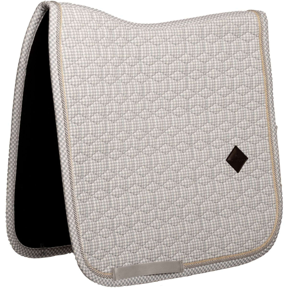 Kentucky Schabracke Velvet Pied de Poule Dressur Grau/Weiß
