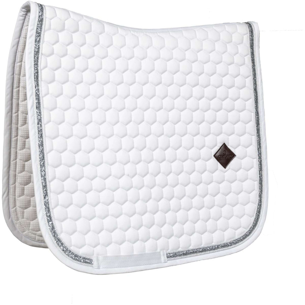 Kentucky Horsewear Schabracke Glitter Dressur Weiß Silber