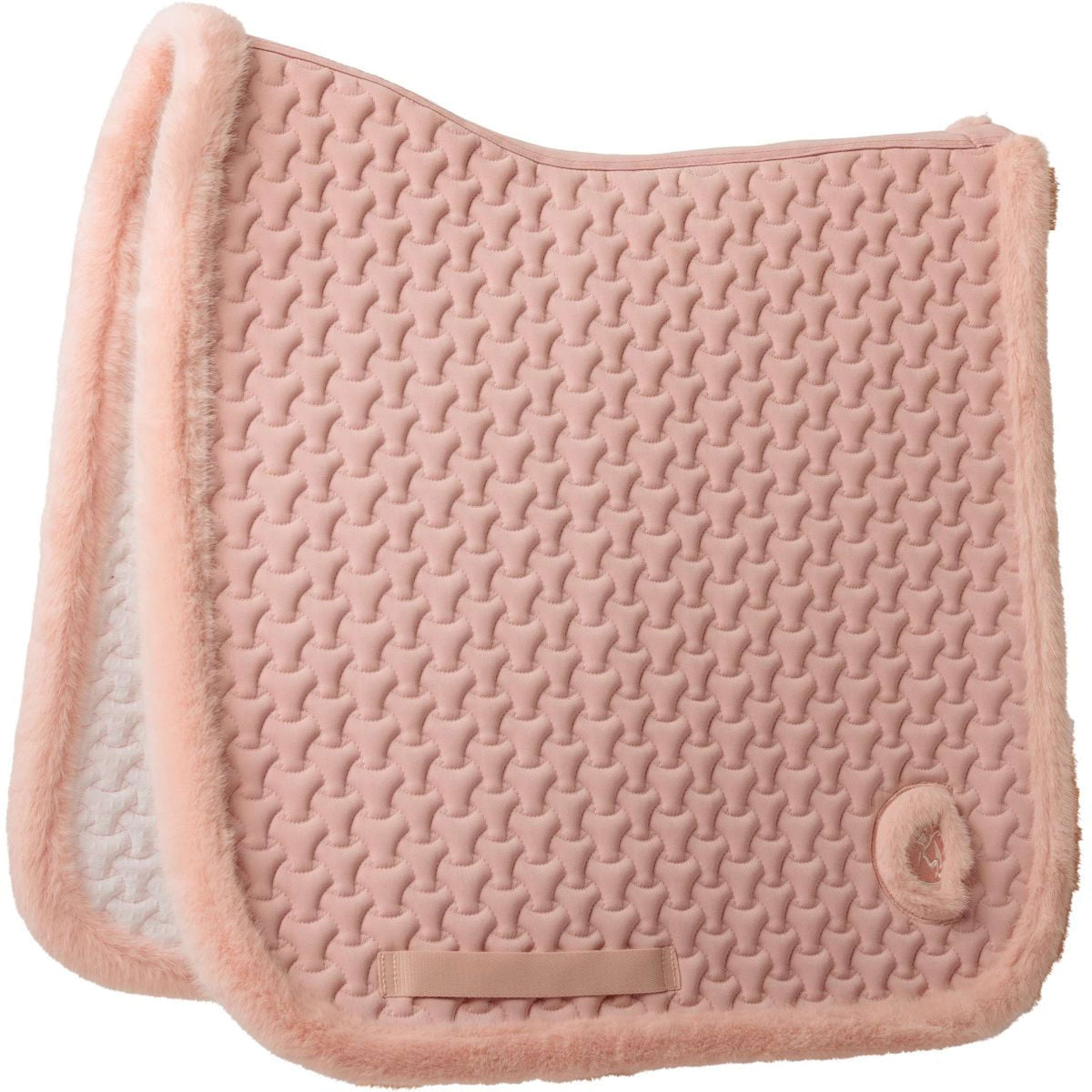 Kentucky Horsewear Schabracke Fake Fur Onion Quilt Dressur Altrosa