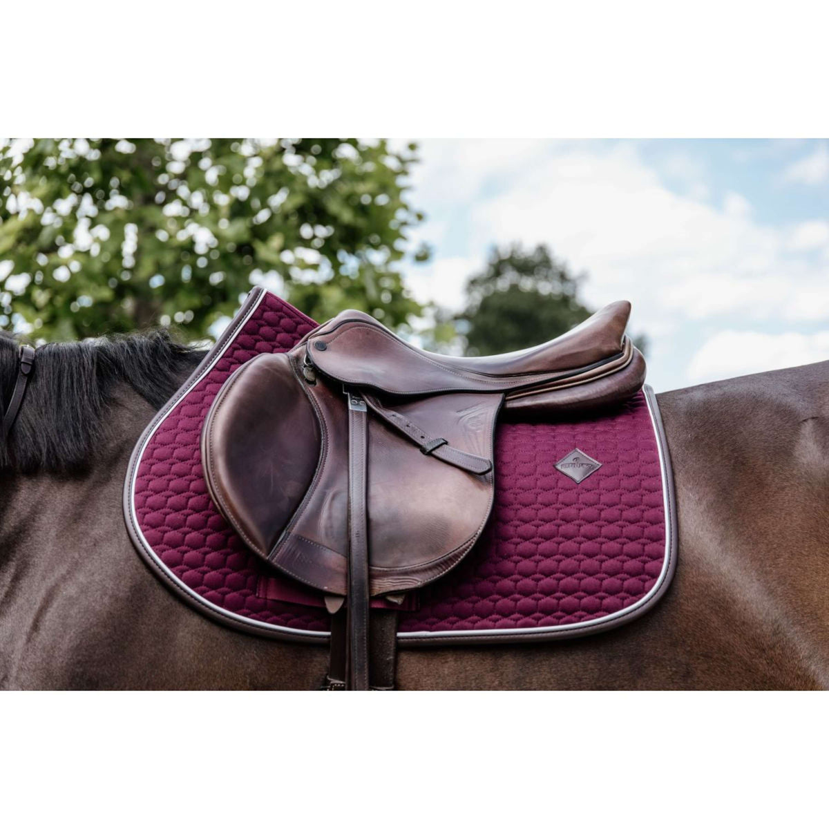 Kentucky Schabracke Springen Classic Leder Bordeaux