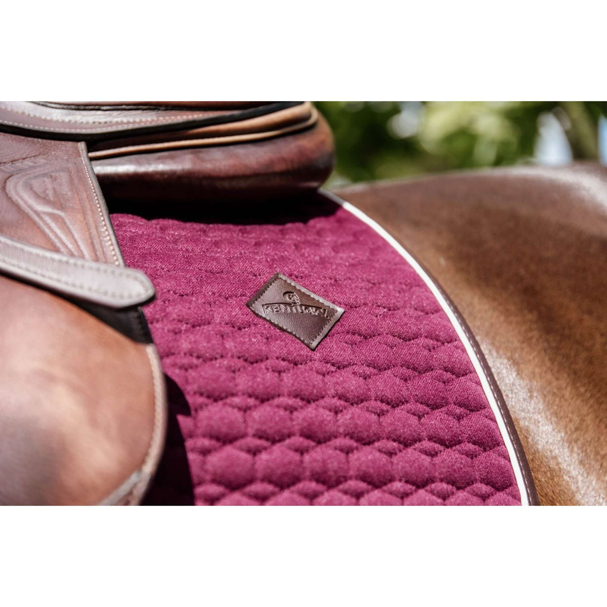 Kentucky Schabracke Springen Classic Leder Bordeaux