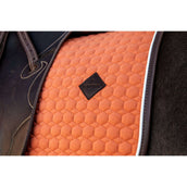 Kentucky Dressur Satteldecke Classic Leder Orange