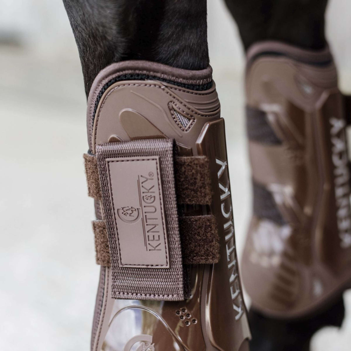 Kentucky Horsewear Sehnenschutz Velcro Braun