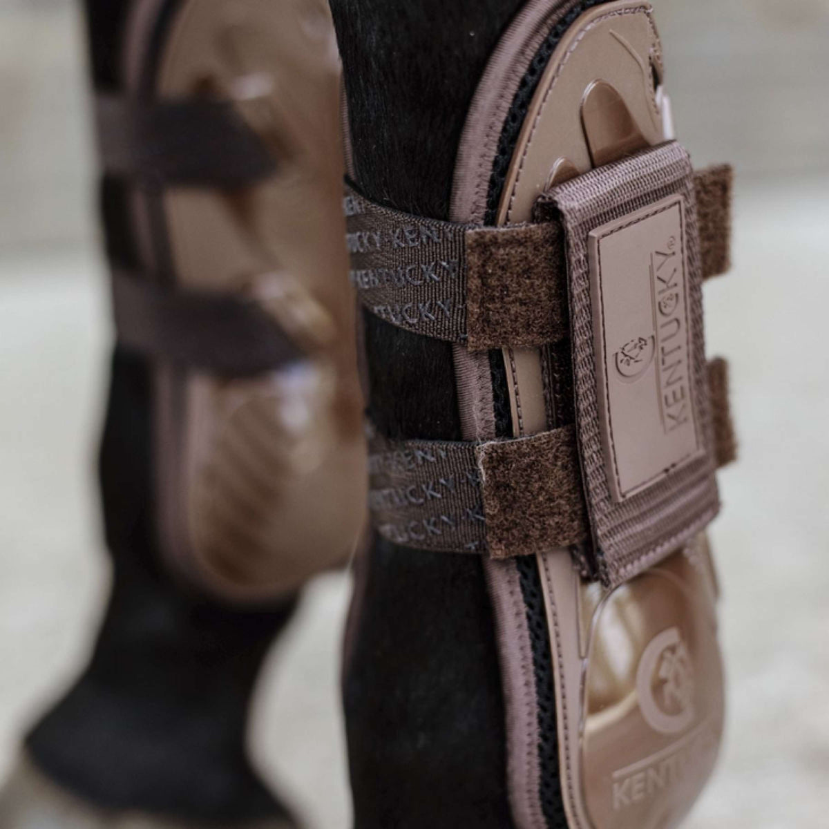Kentucky Horsewear Sehnenschutz Velcro Braun