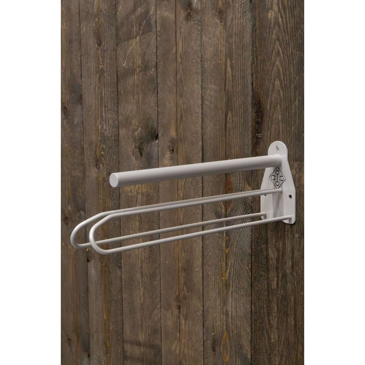 Kentucky Sattelhalter Metal Mit Schabracke Halter Steel Grau