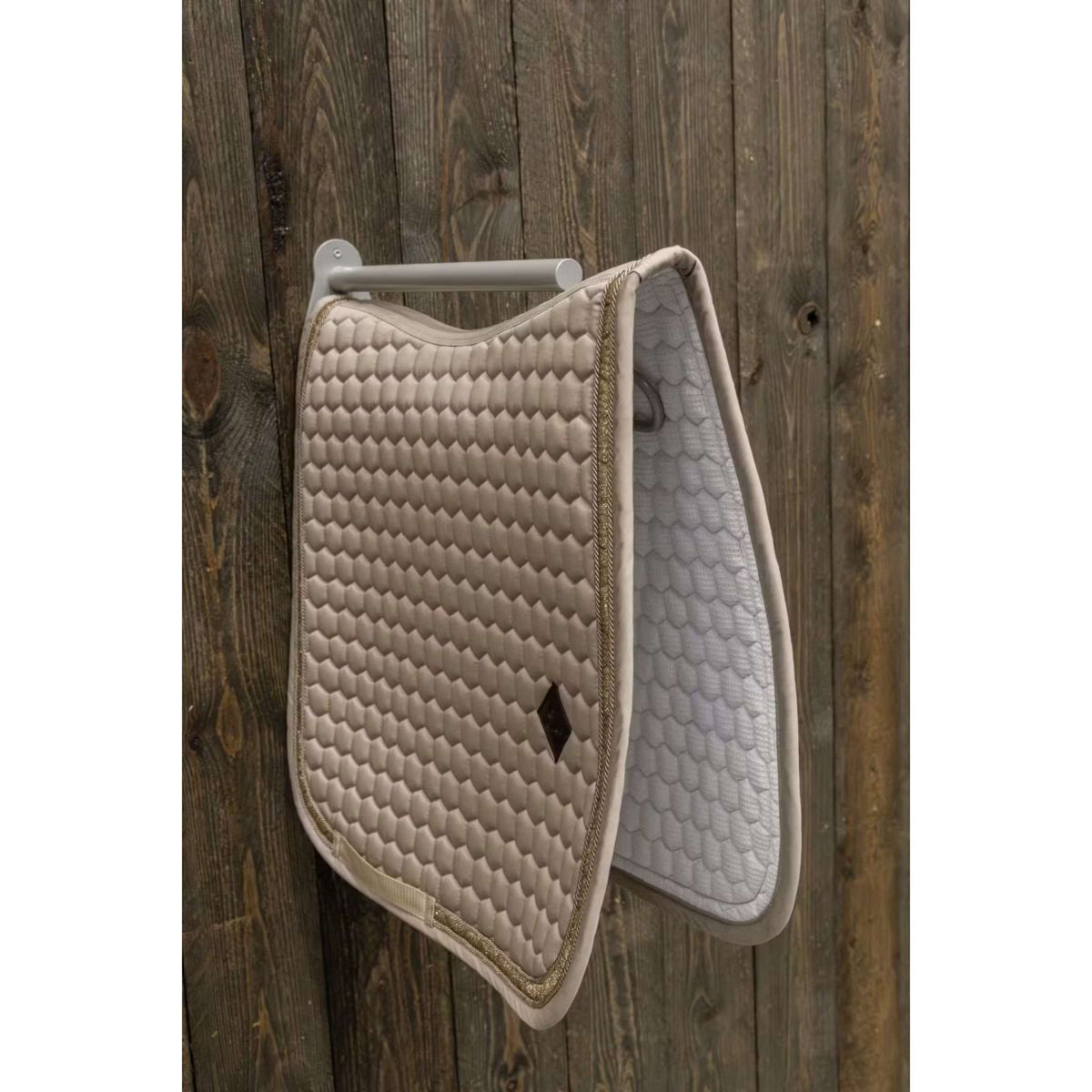 Kentucky Sattelhalter Metal Mit Schabracke Halter Steel Grau