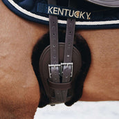 Kentucky Dressurgurt Sheepskin Anatomic Short Braun