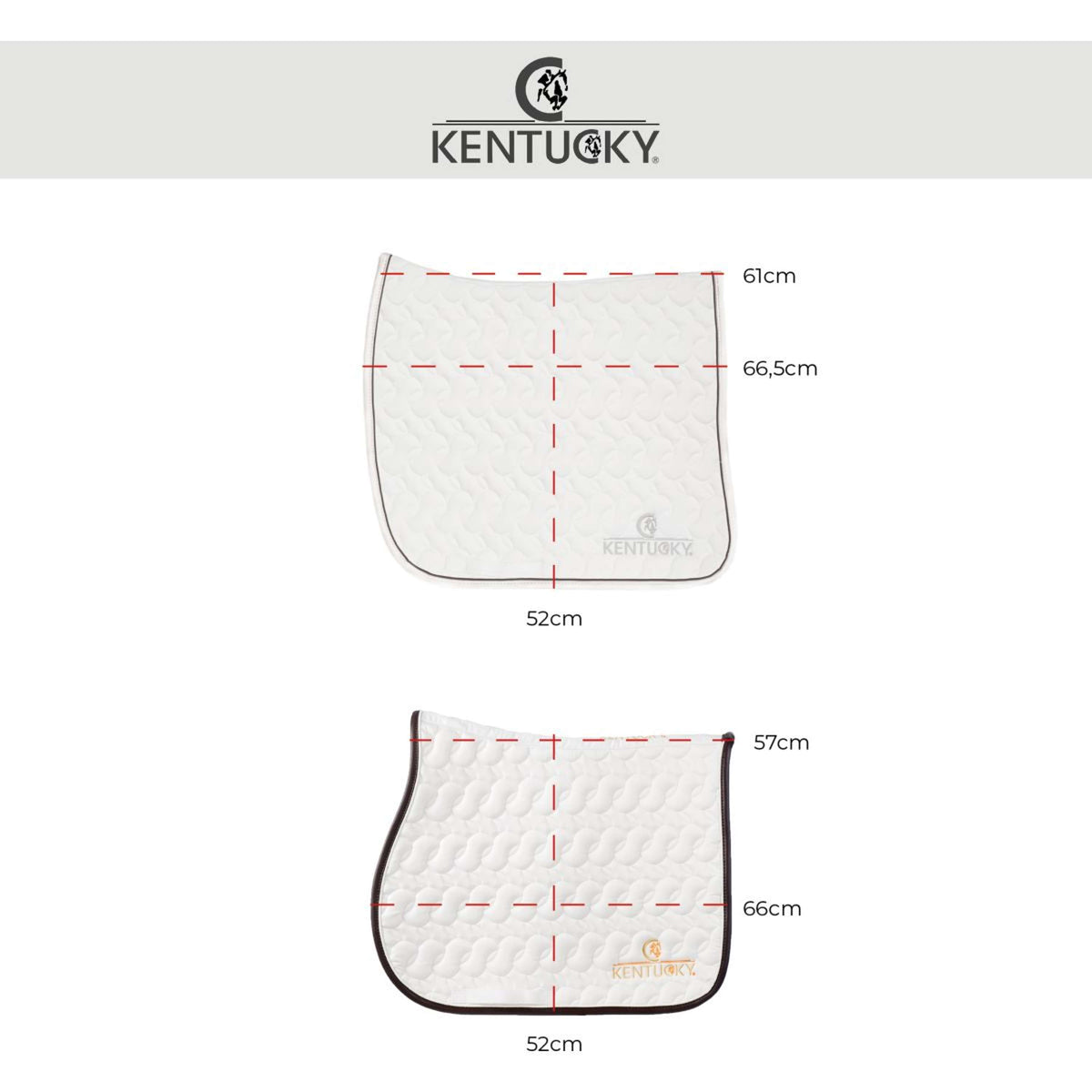 Kentucky Schabracke Springen Fishbone Weiß