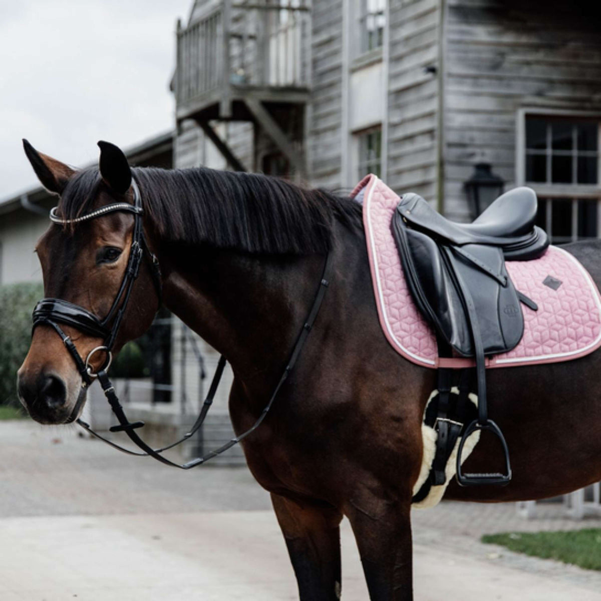 Kentucky Horsewear Schabracke Wolle Dressur Hellrosa