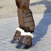Kentucky Horsewear Hufglocken Sheepskin Leather Braun
