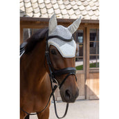 Kentucky Fliegenhaube Wellington Velvet Pied de Poule Grau/Weiß