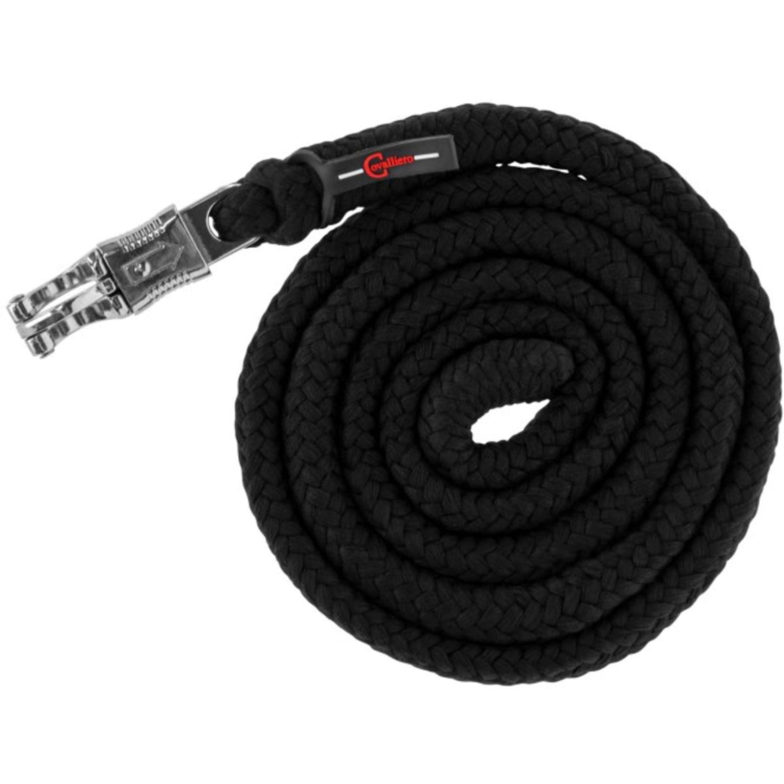 Covalliero Führstrick ClassicSoft mit Panikhaken Schwarz Covalliero Führstrick ClassicSoft mit Panikhaken Schwarz