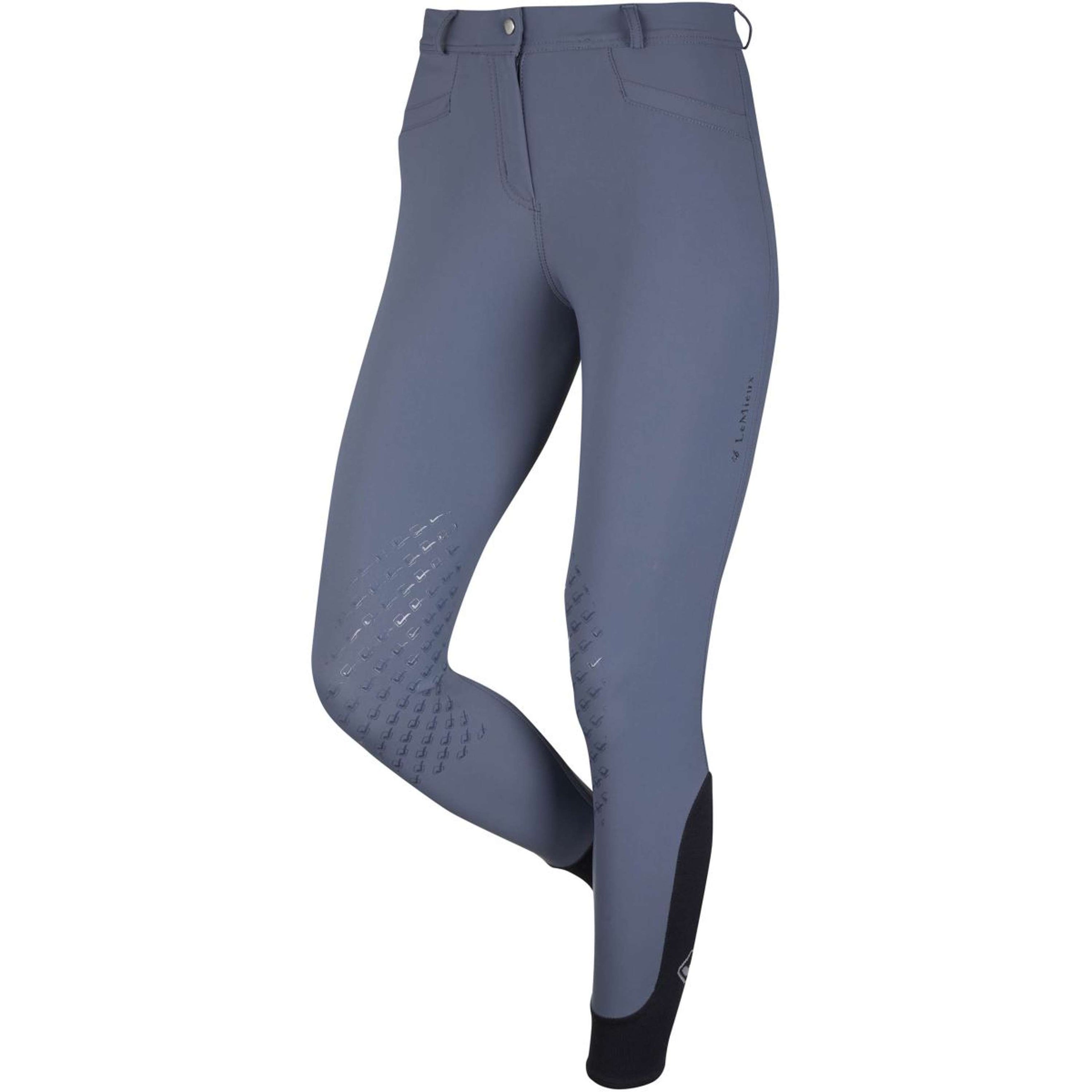 LeMieux Reithose Dynamique Knie Grip Ice Grey