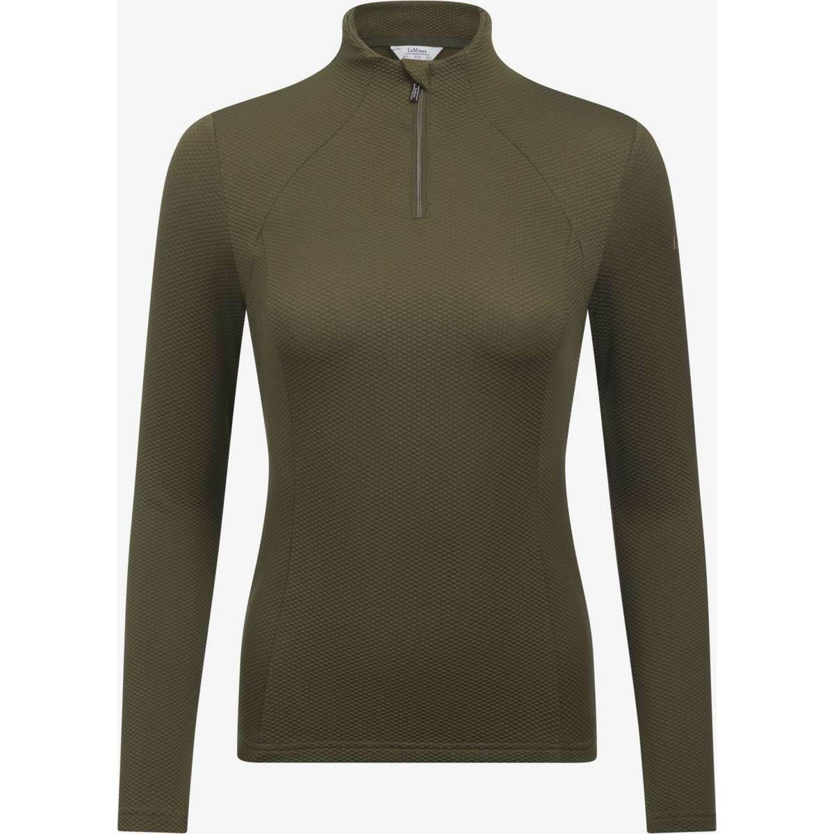 LeMieux Shirt Alice Quarter Neck Zip Moss