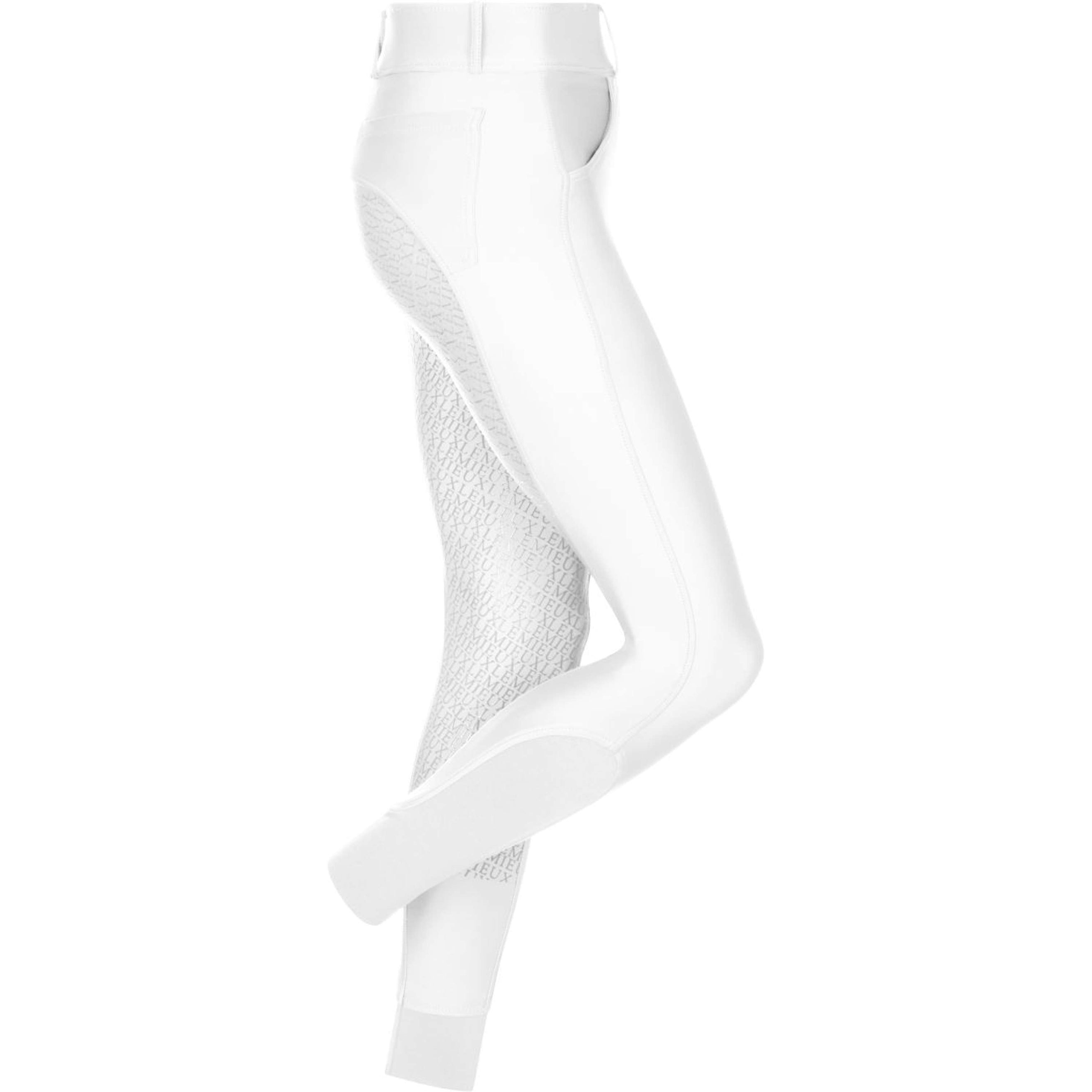 LeMieux Reitleggings Demi Pull On Full Seat Weiß