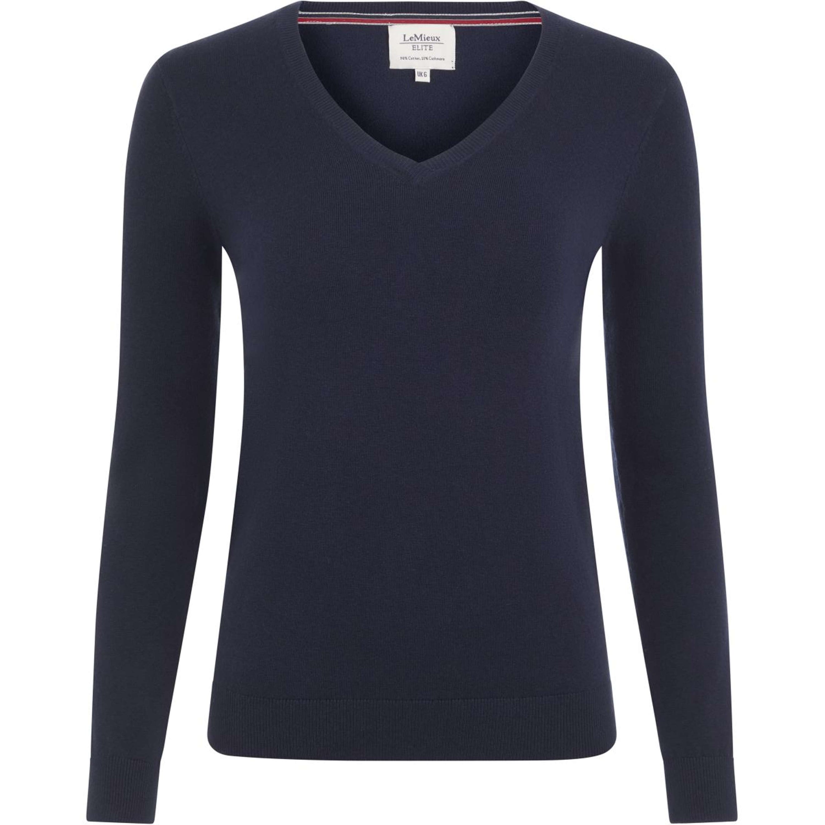 LeMieux Pullover Elite V-Neck Damen Navy