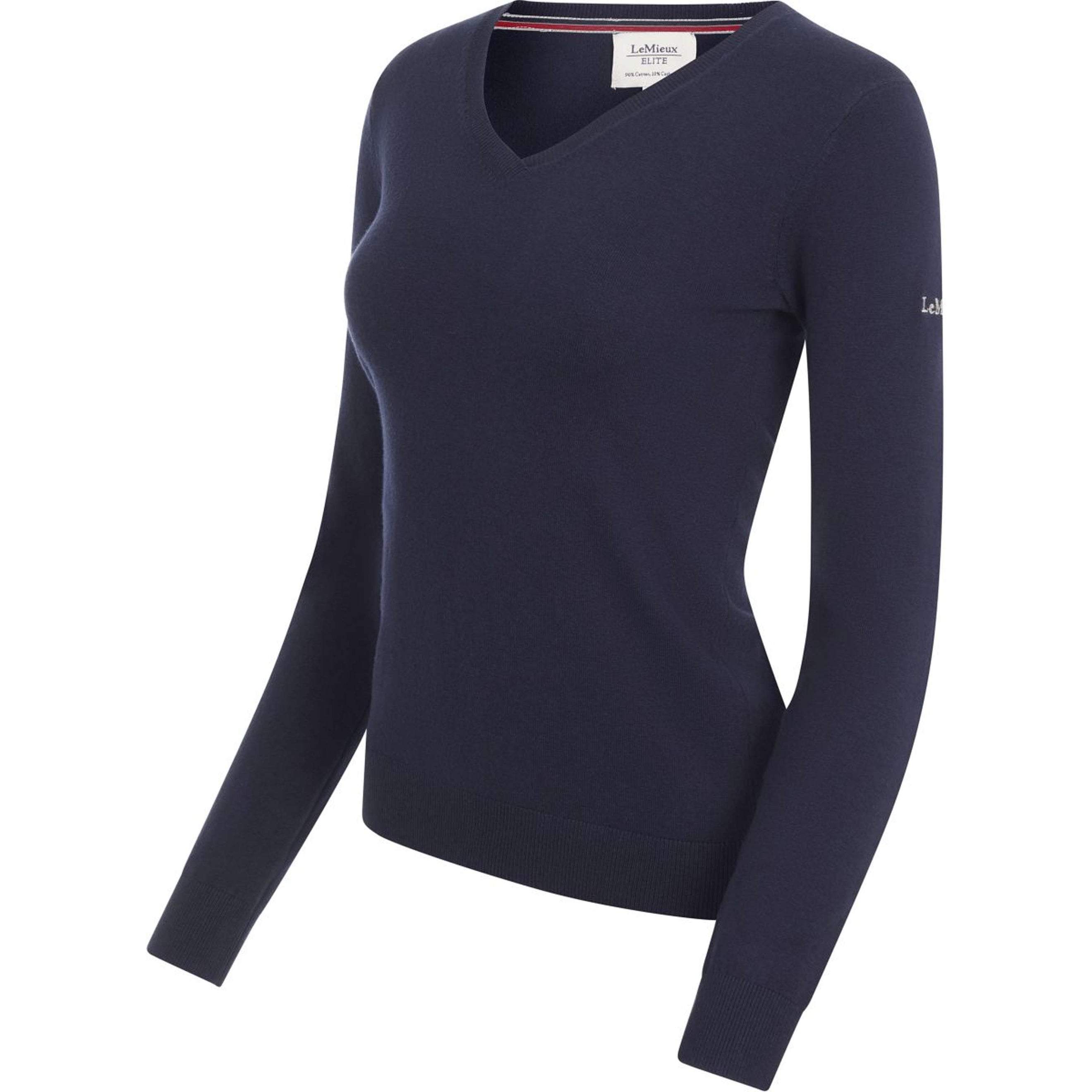LeMieux Pullover Elite V-Neck Damen Navy LeMieux Pullover Elite V-Neck Damen Navy