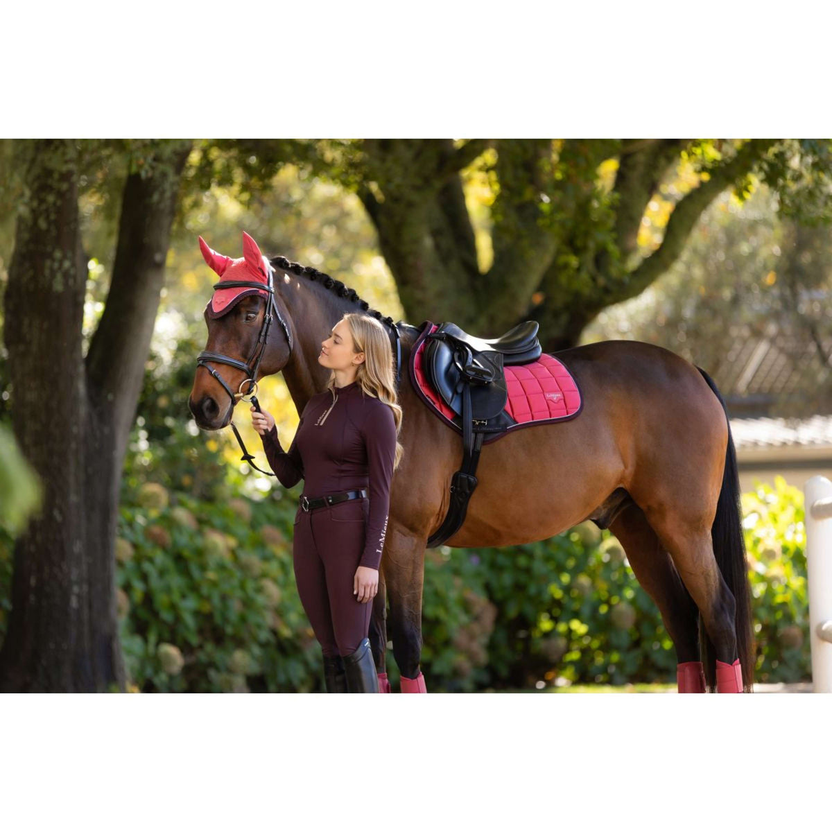 LeMieux Schabracke Loire Classic Springen Cranberry