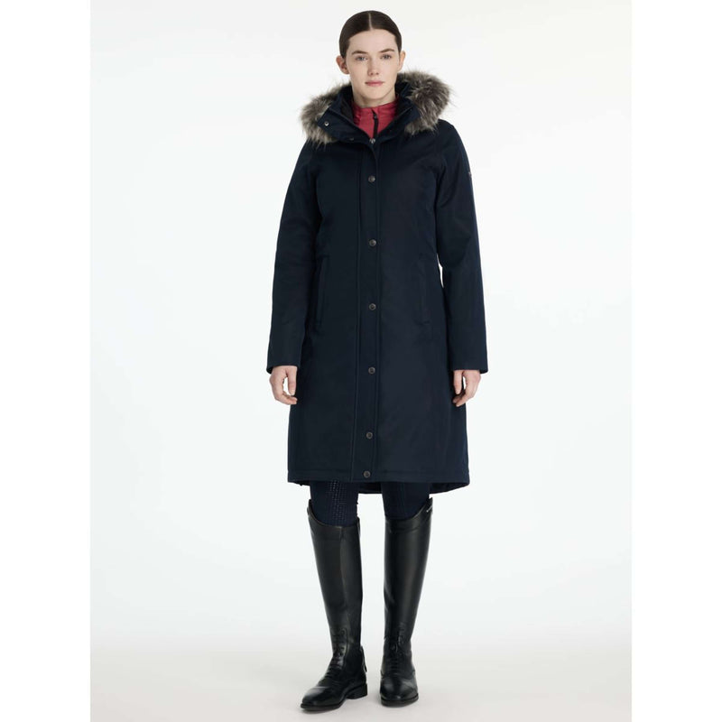 LeMieux Jacke Anya Waterproof Lang Navy