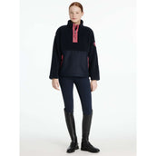LeMieux Sweater Young Rider Tammy Teddy Fleece Navy