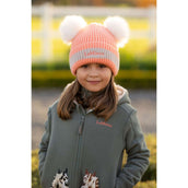 LeMieux Beanie Mini Double Pom Kinder Peach Punch