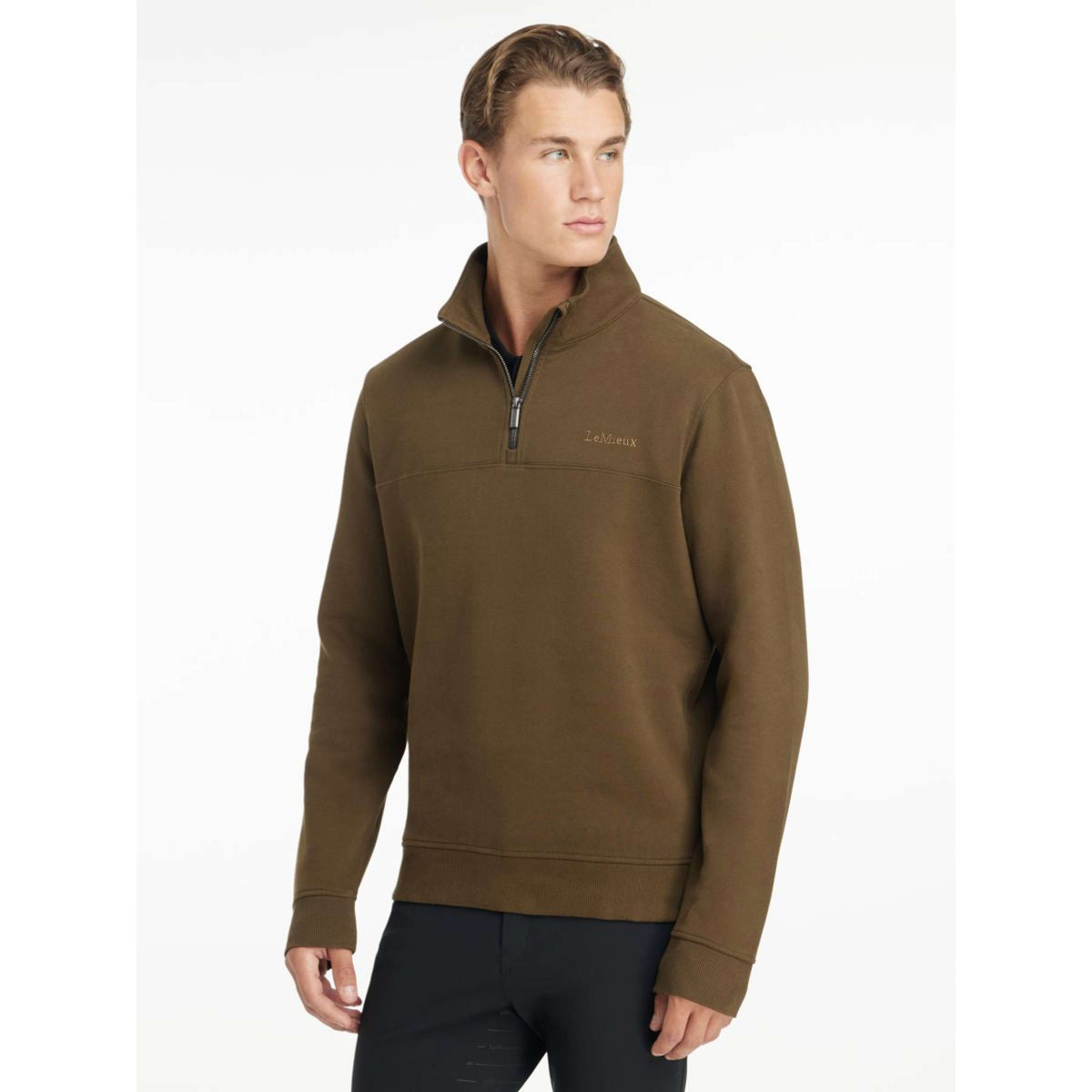 LeMieux Sweater Quarter Neck Herren Alpine
