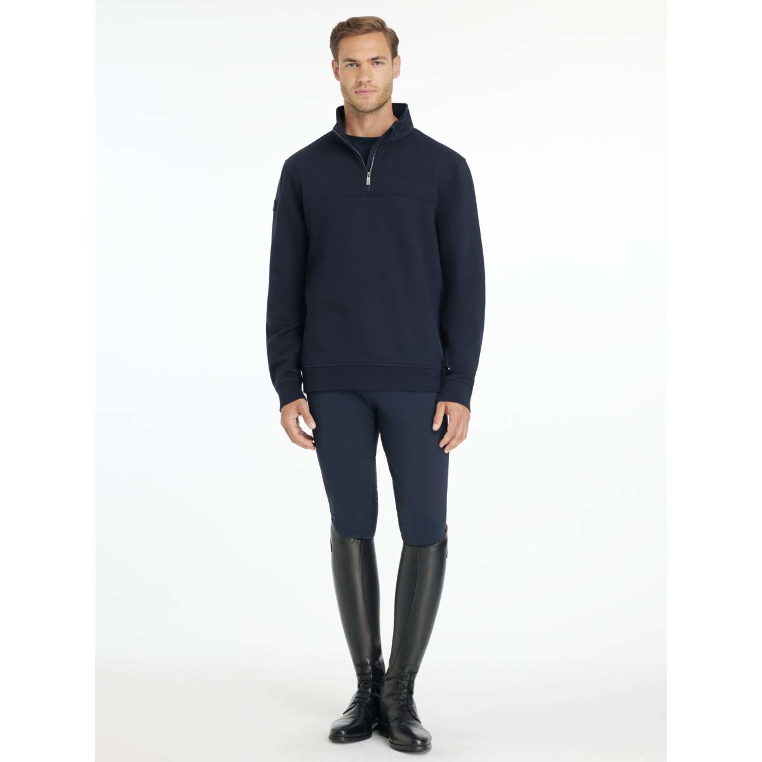 LeMieux Sweater Quarter Neck Herren Navy