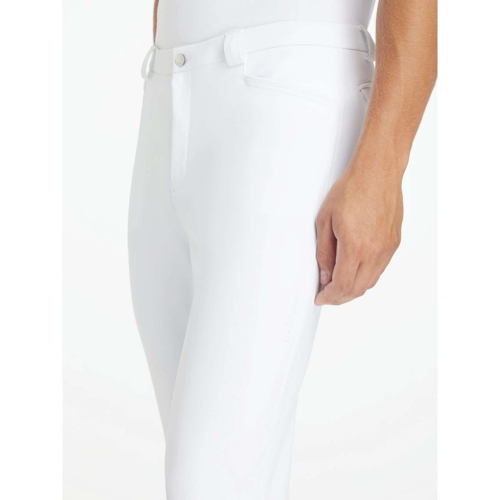 LeMieux Reithose Sports Full Grip Herren Weiß
