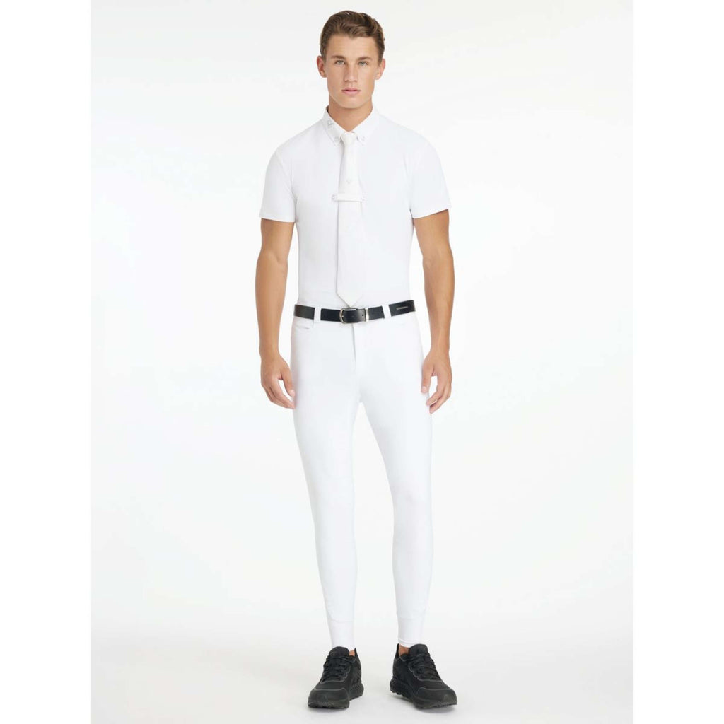LeMieux Reithose Sports Full Grip Herren Weiß