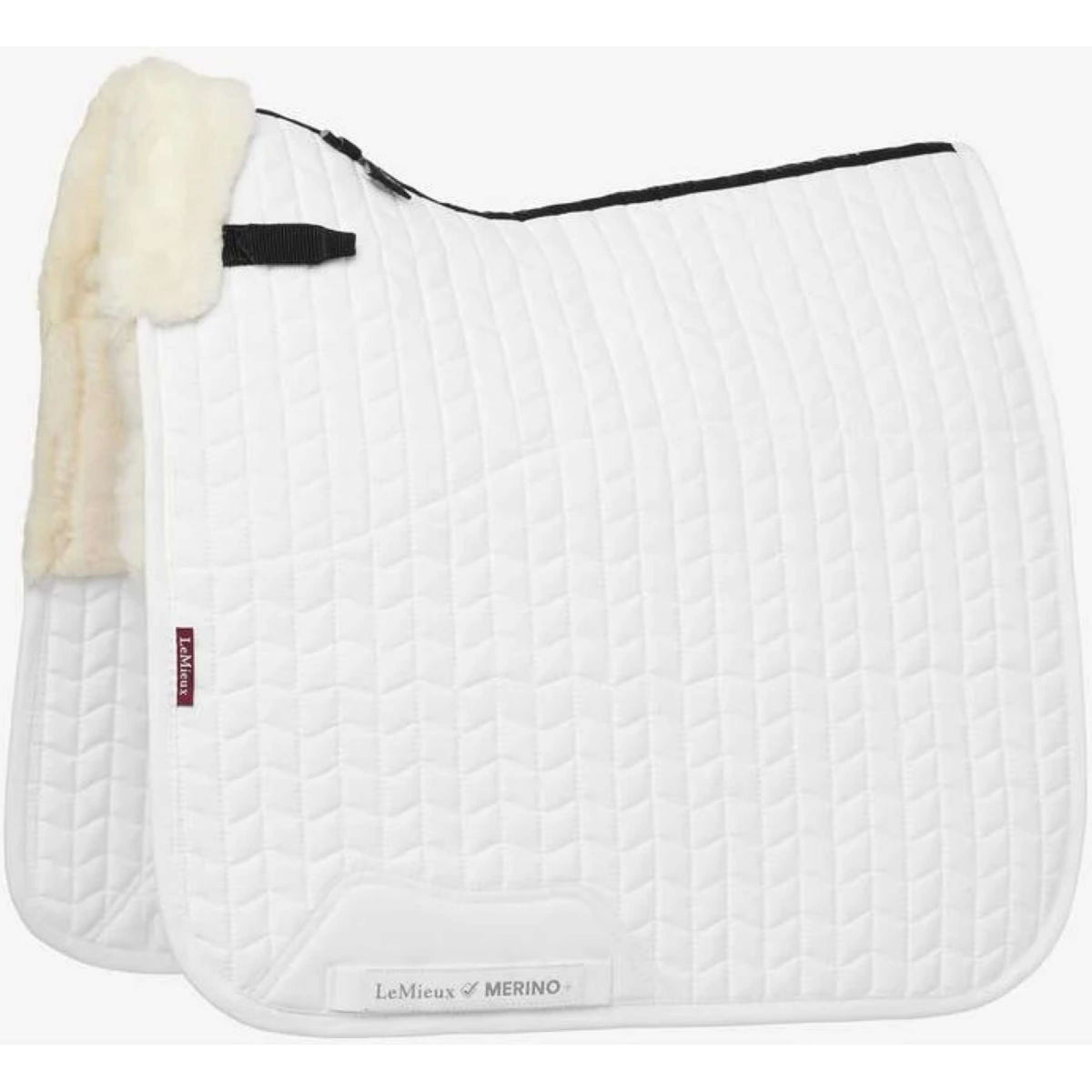 LeMieux Schabracke ProLambs Square Half Lined Dressur Wit/Natural