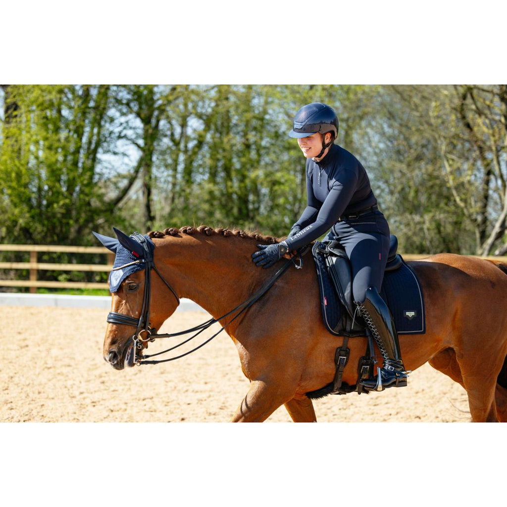 LeMieux Schabracke Puissance Suede Dressur Navy
