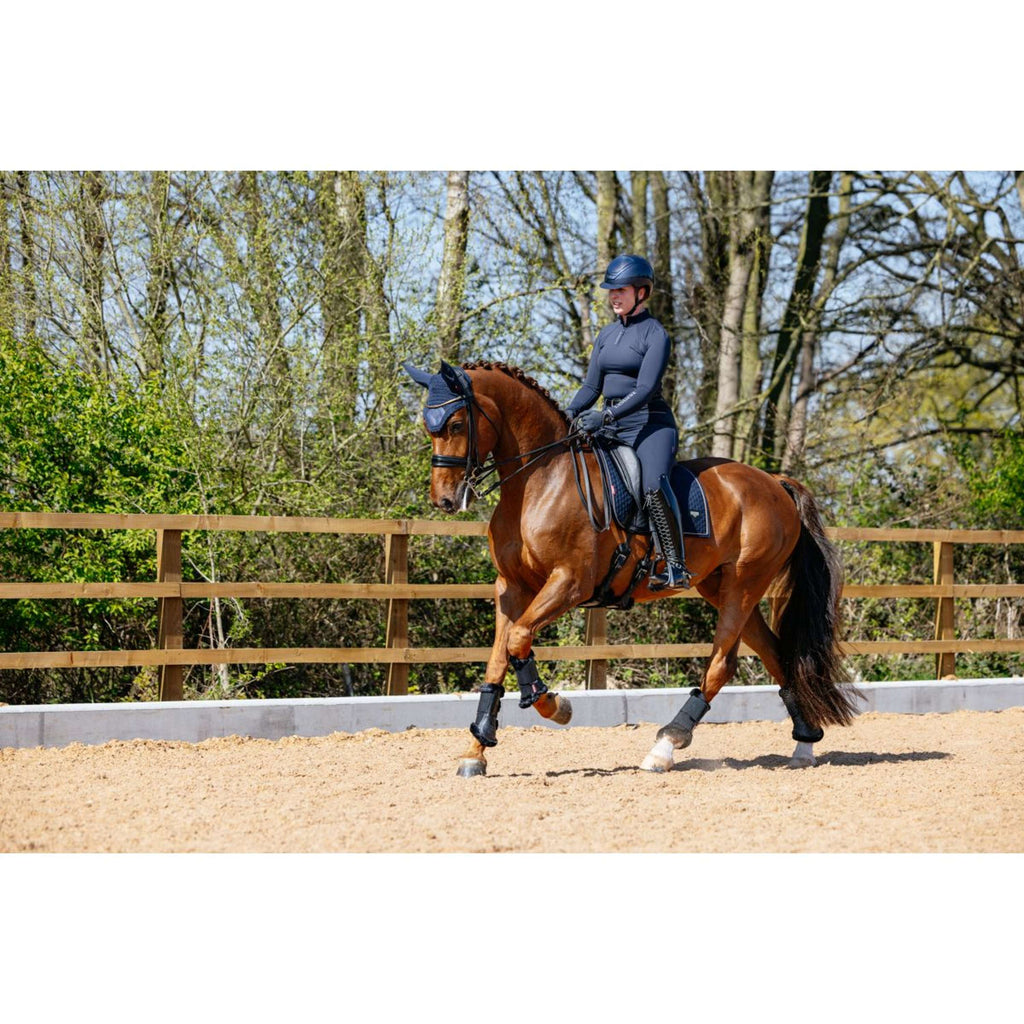 LeMieux Schabracke Puissance Suede Dressur Navy