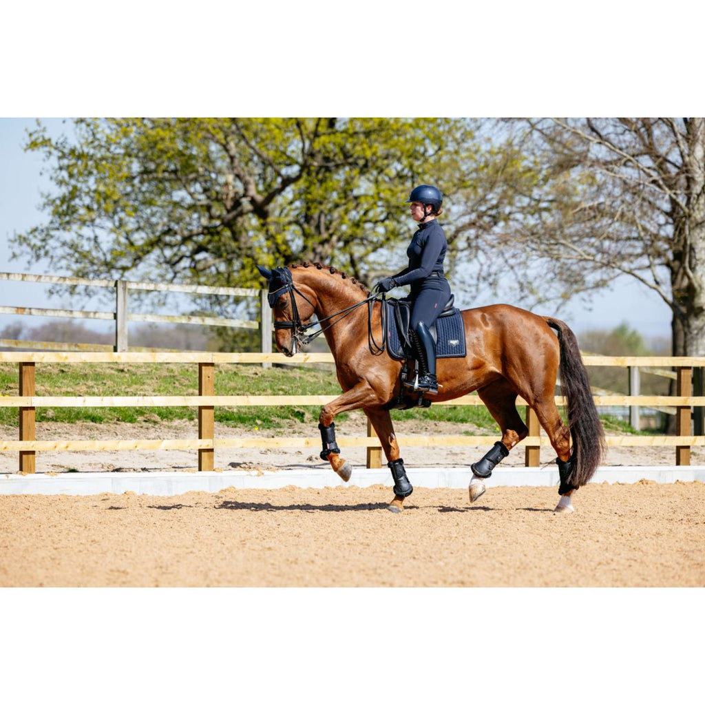 LeMieux Schabracke Puissance Suede Dressur Navy