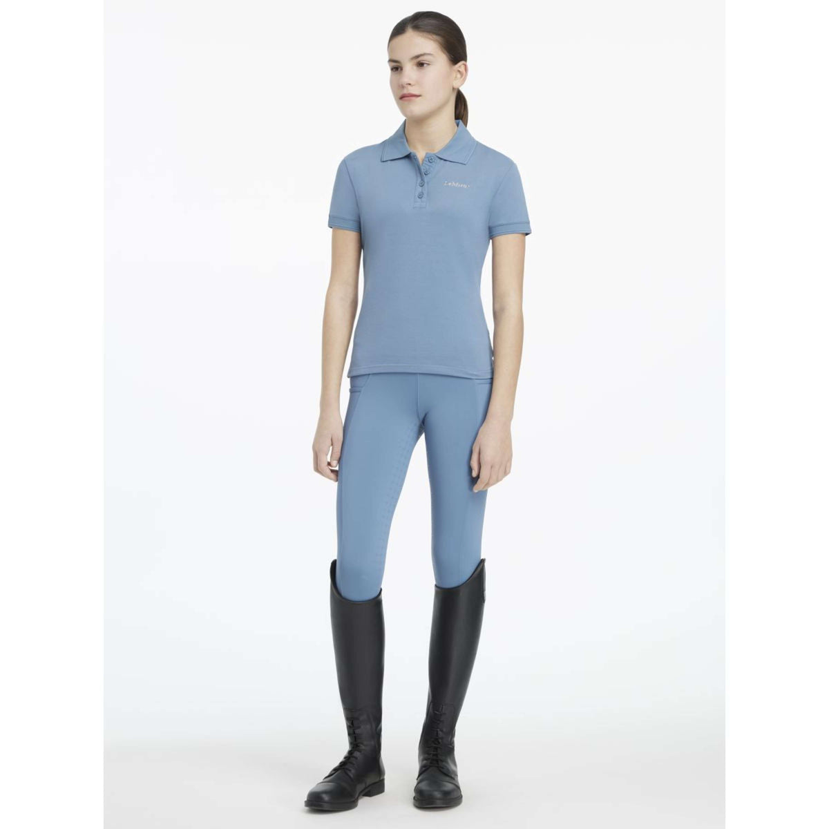 LeMieux Polo Young Rider Classique Ice Blue