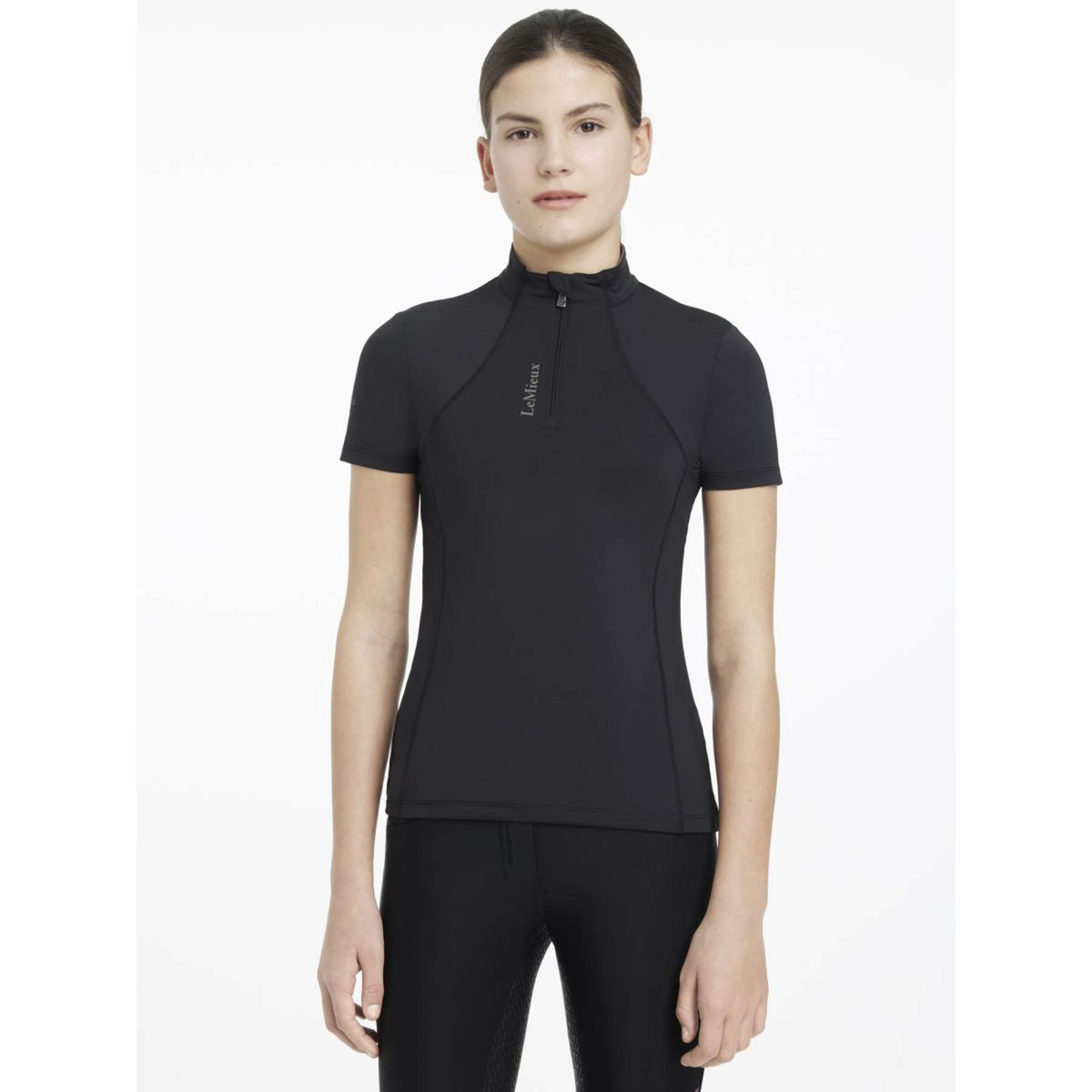 LeMieux Baselayer Young Rider Classique Kurze Ärmel Schwarz