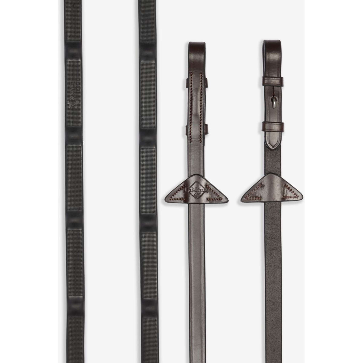 LeMieux Zügel Ergo Grip Rubber Havanna