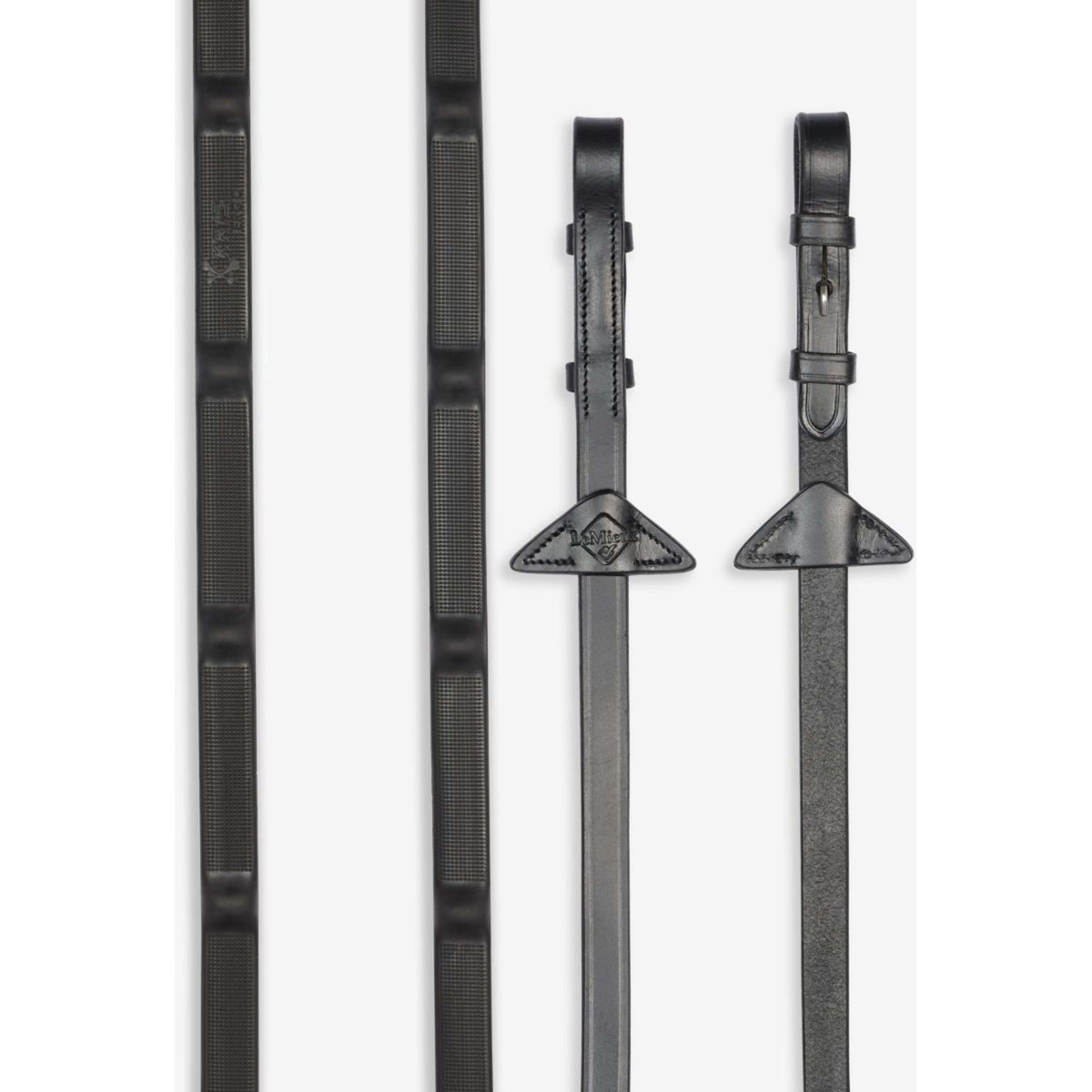 LeMieux Zügel Ergo Grip Rubber Schwarz