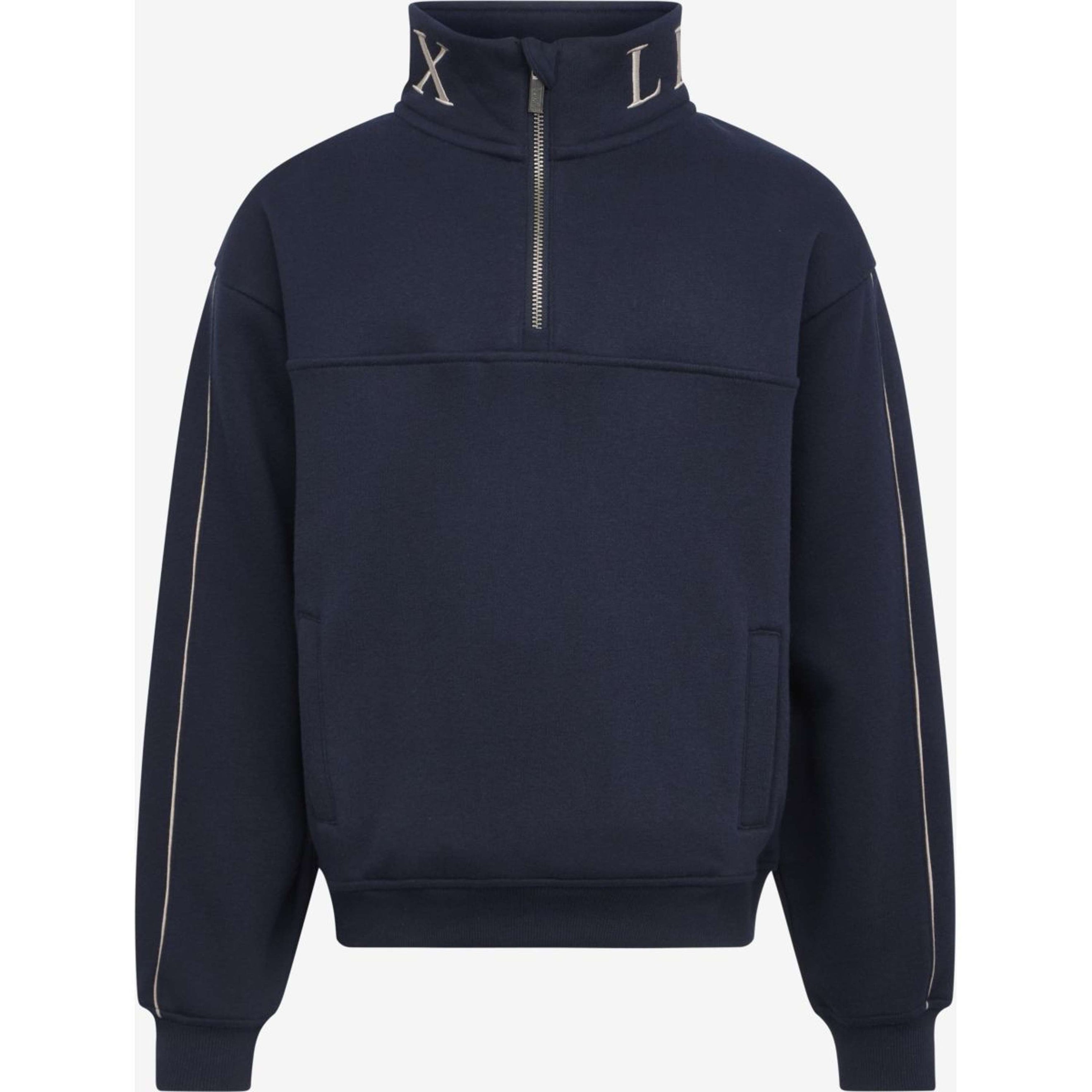 LeMieux Pullover Young Rider Kate Quarter Zip Navy